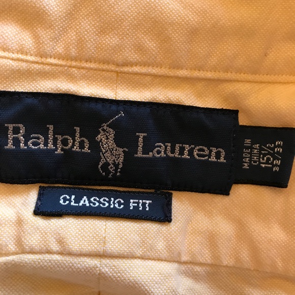 Men's Ralph Lauren oxfordcloth 15 1/2x32/33 shirt - Picture 3 of 4